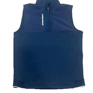 Under Armour Storm Daytona Golf  Navy Blue Sleeveless Vest 1/2 Zip Up